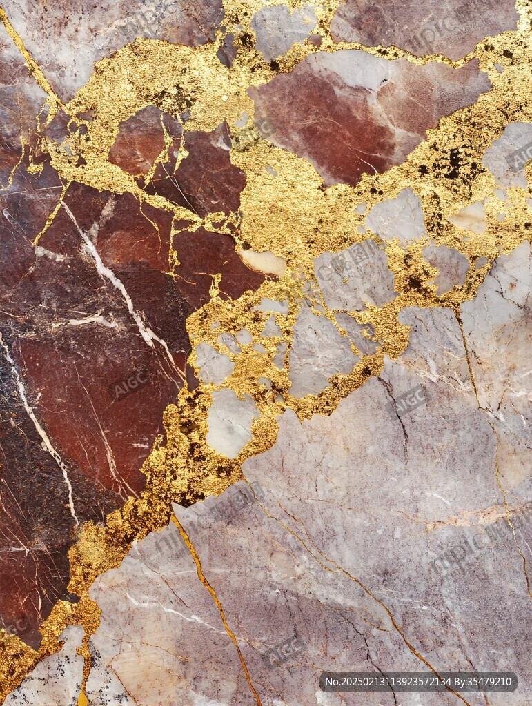金色大理石对拼背景