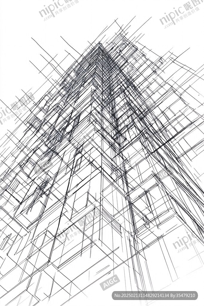 建筑草图纹理背景