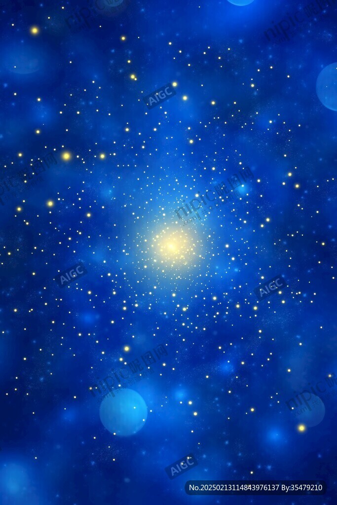 蓝色唯美星光