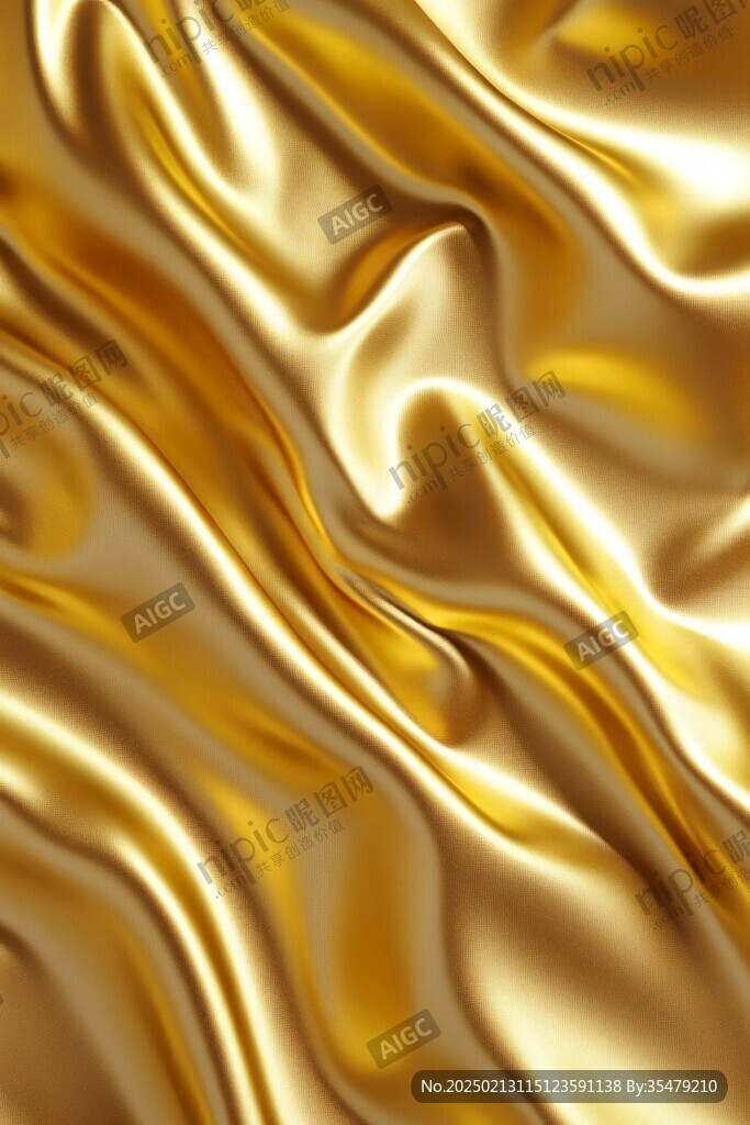 金色抽象流体纹理背景