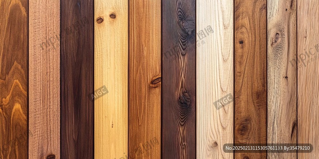 多种颜色木板木材