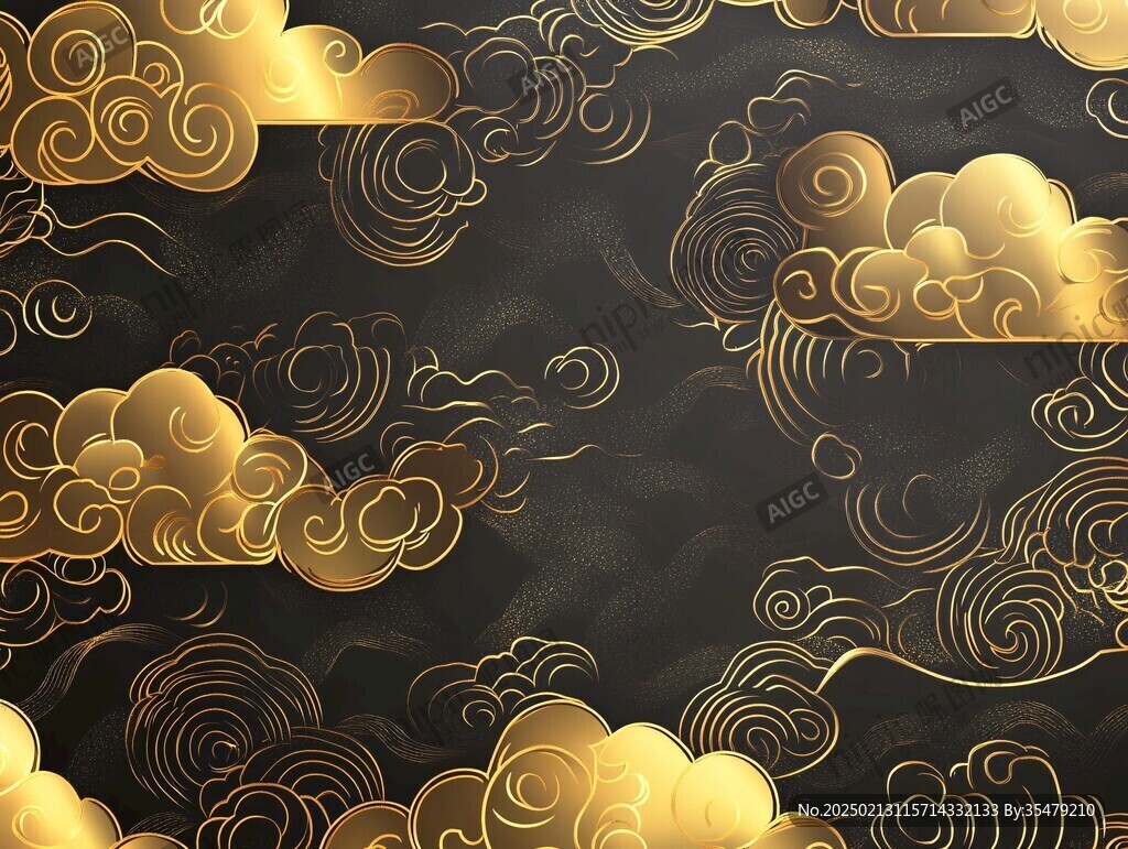 金银云纹