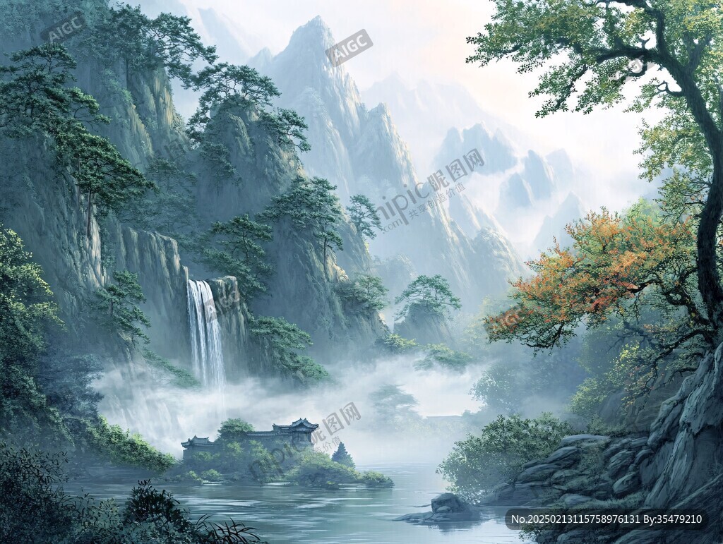 宽屏风景画