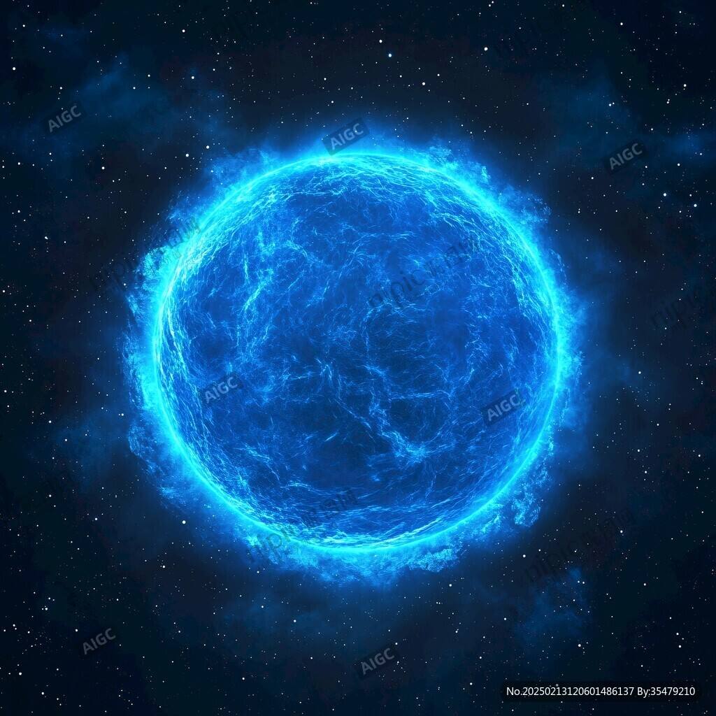 科技星球圆球光线