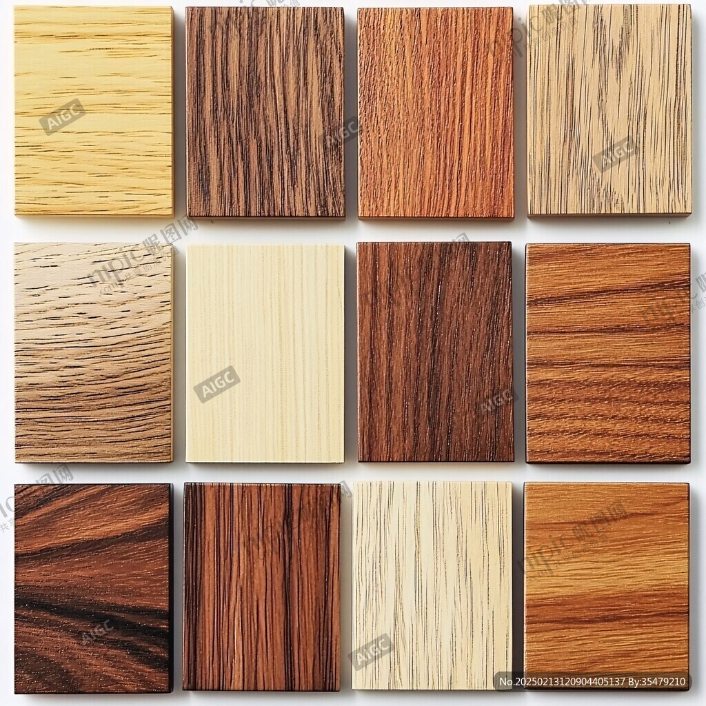 多种颜色木板木材