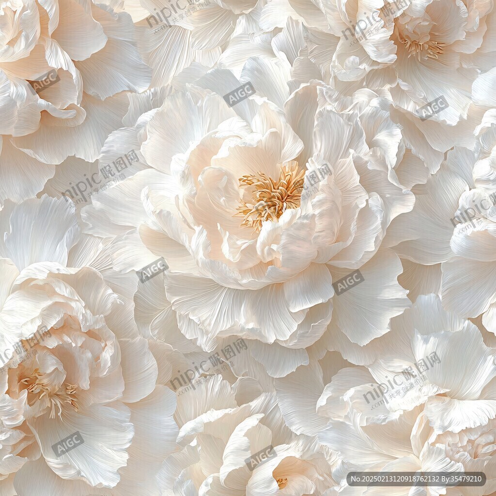 3d立体花卉牡丹