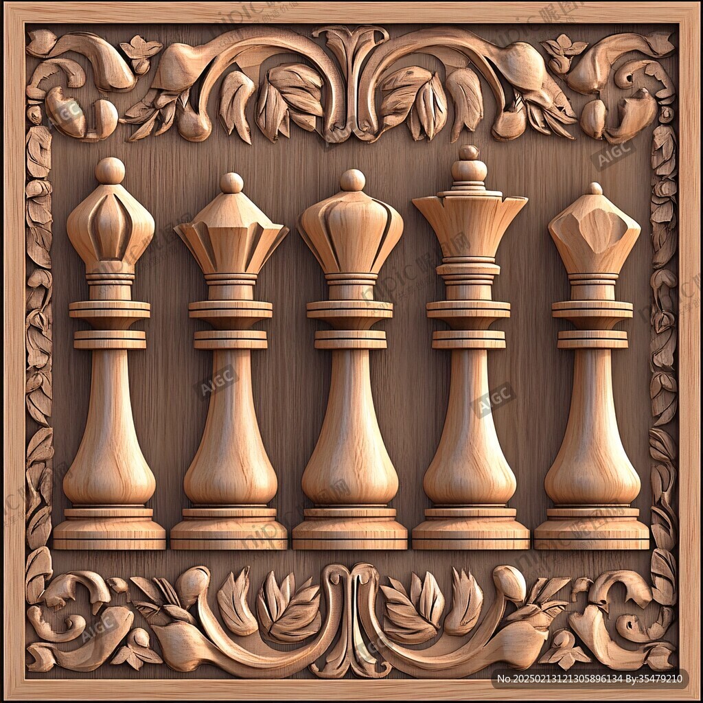 棋浮雕
