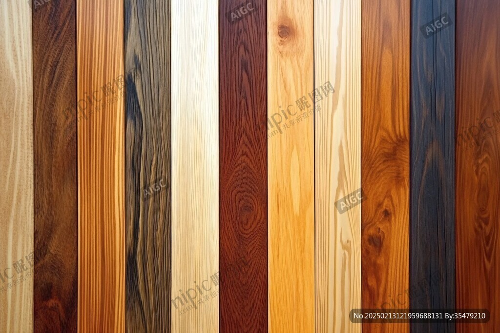 多种颜色木板木材