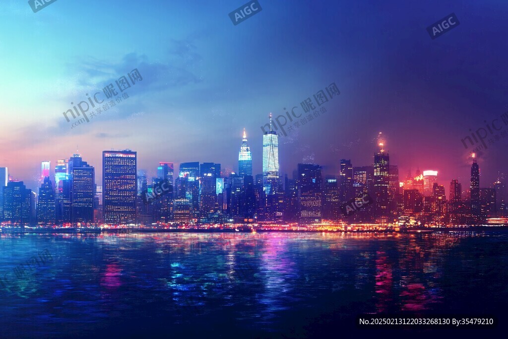 璀璨都市风光