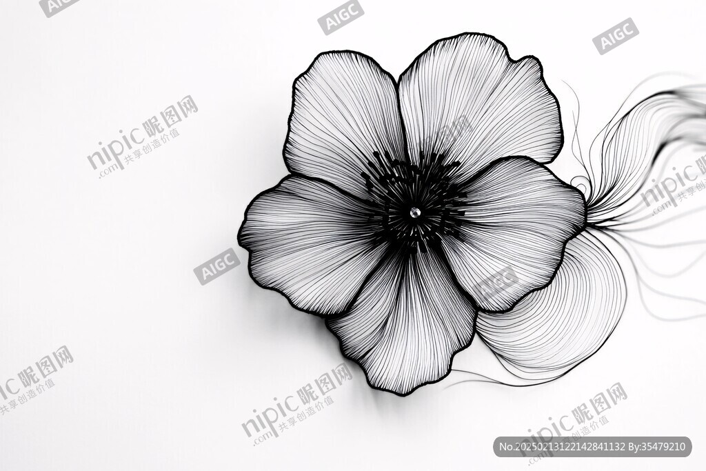 3d简约花