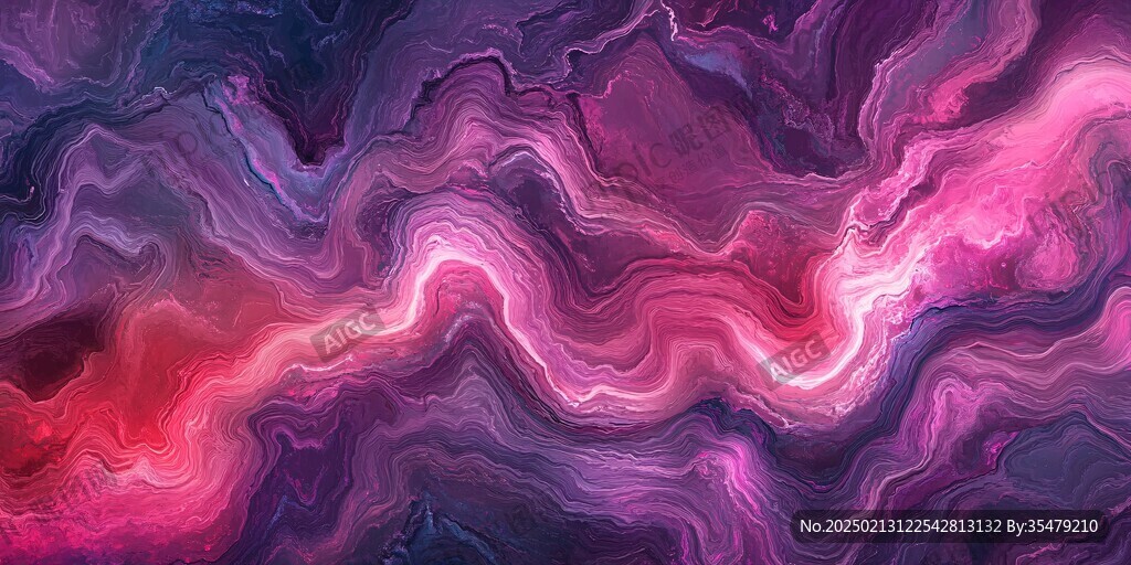 紫色梦幻流体画背景