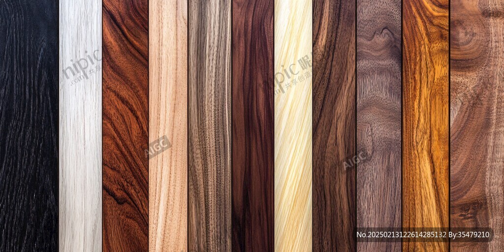 多种颜色木板木材