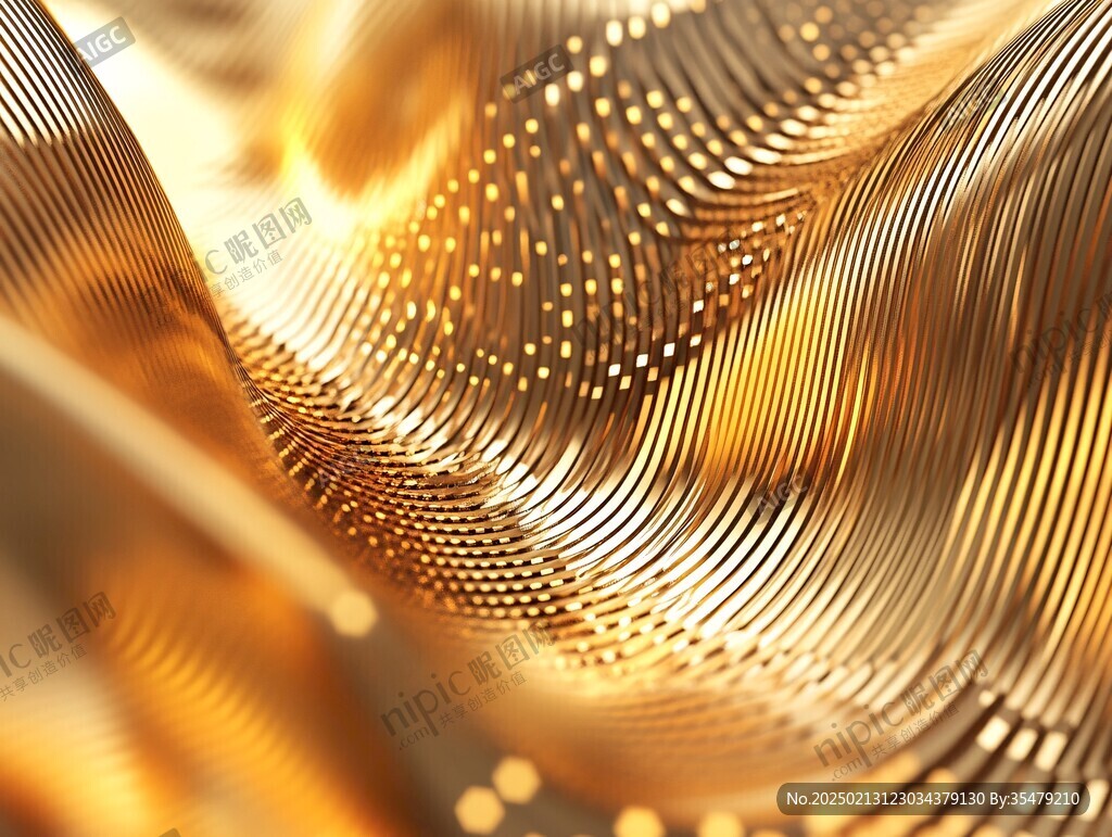 4d金色线条艺术