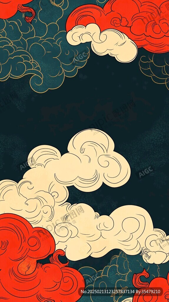 宋代云图高端云纹装饰