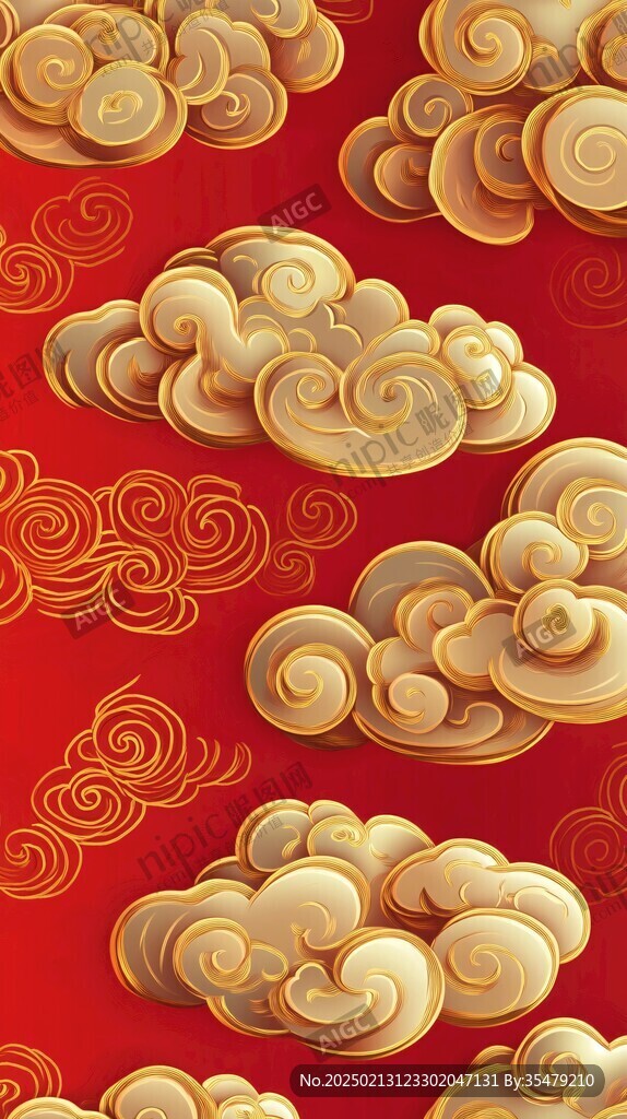 宋代云图高端云纹装饰