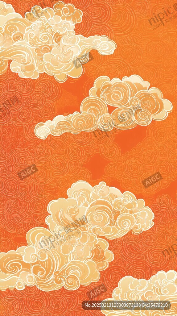 宋代云图高端云纹装饰