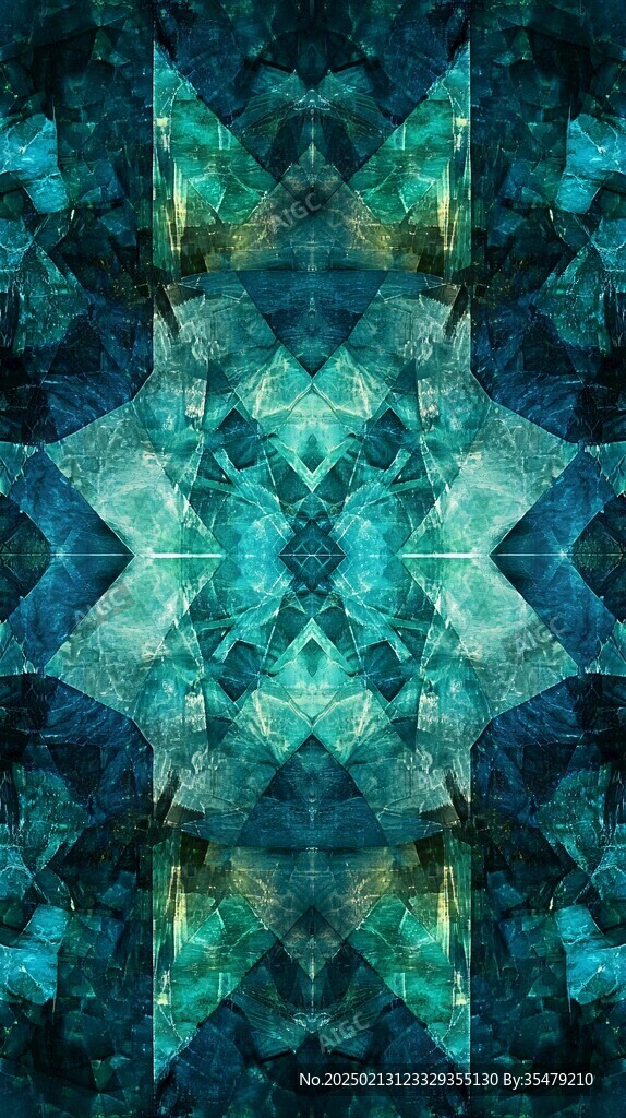 酷炫蓝水晶立体背景