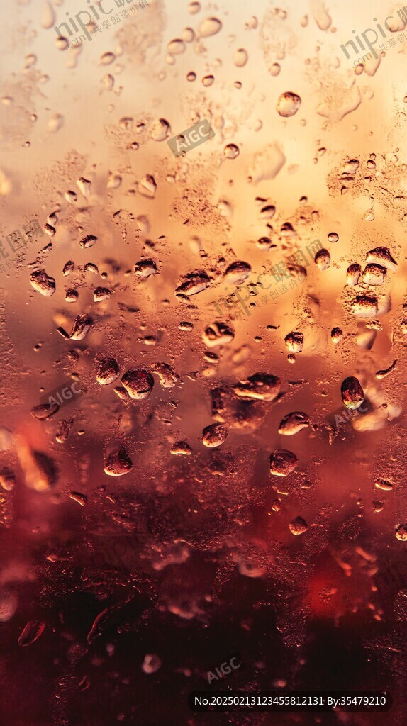 下雨水滴玻璃朦胧