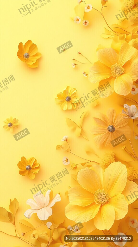 3d立体简约花
