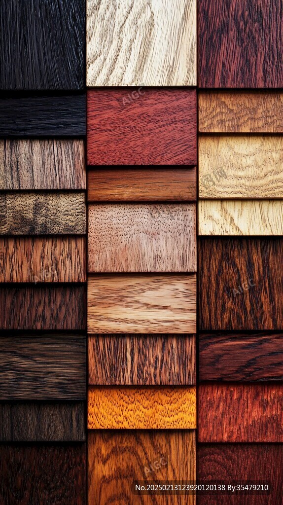 多种颜色木板木材