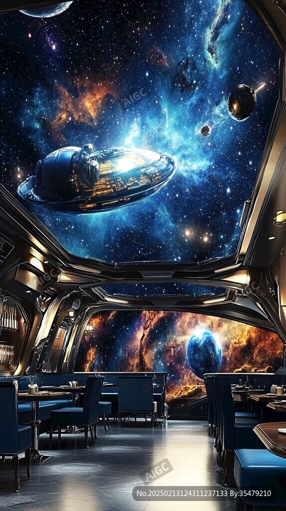 3d宇宙壁画