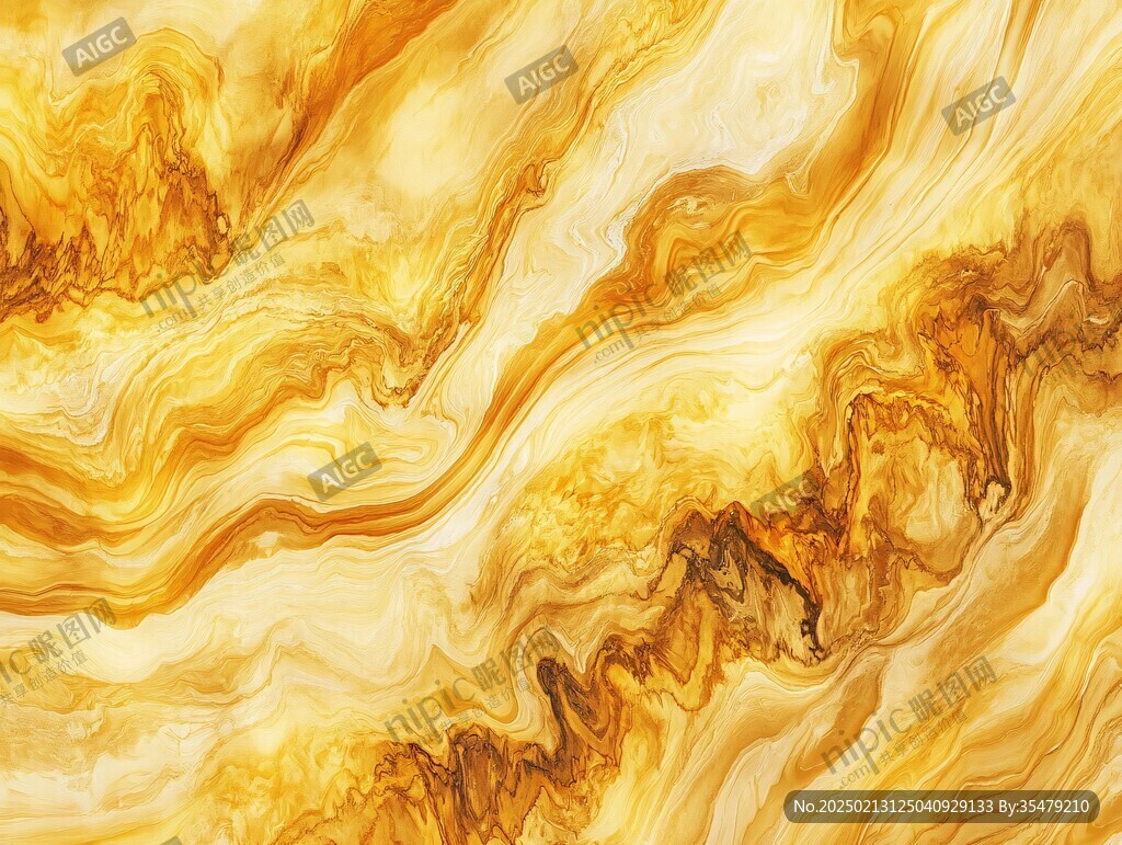 流体大理石金色素材