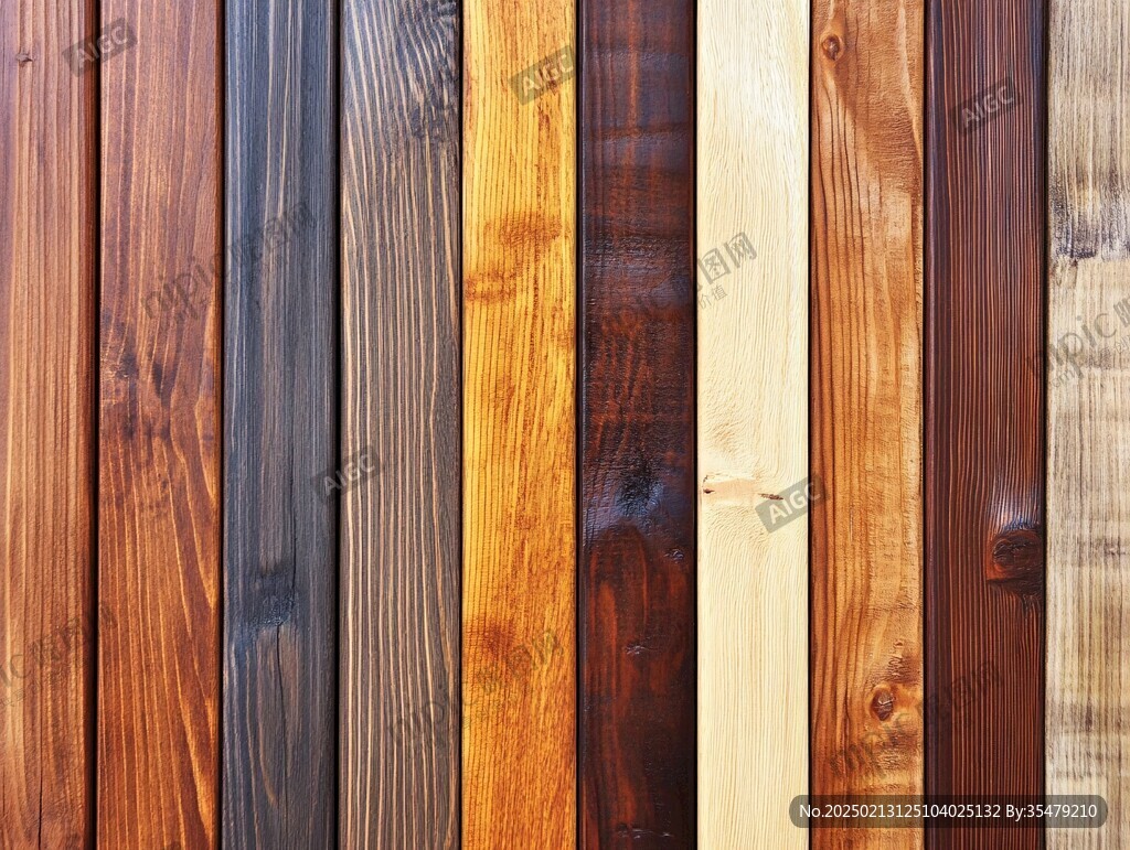 多种颜色木板木材