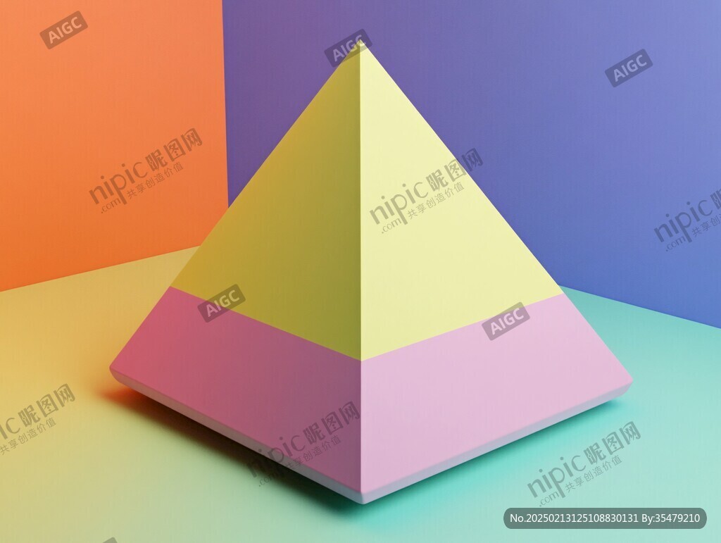 金字塔色彩