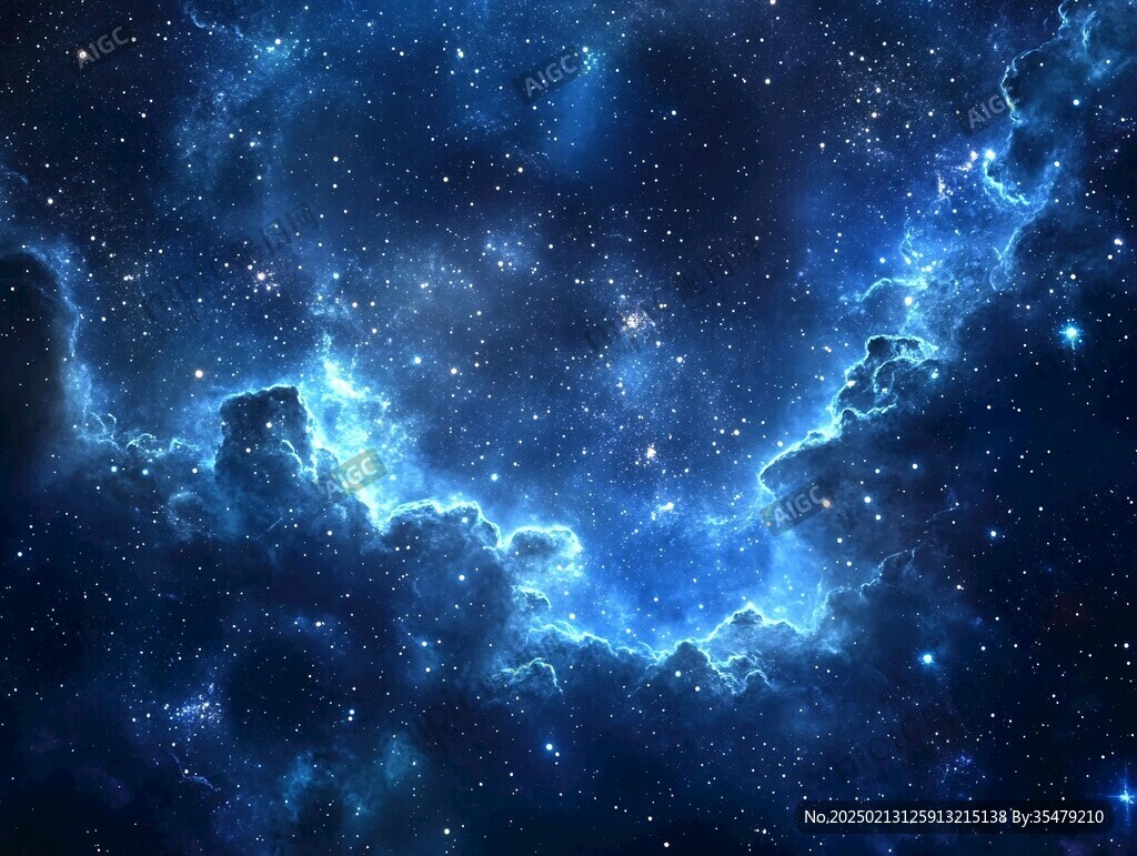 星云宇宙科技背景