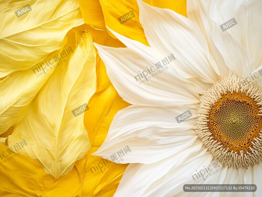 白芙蓉菊背景实拍
