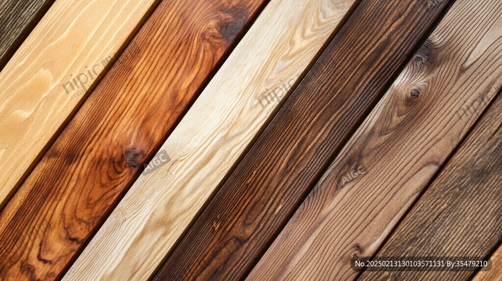 多种颜色木板木材