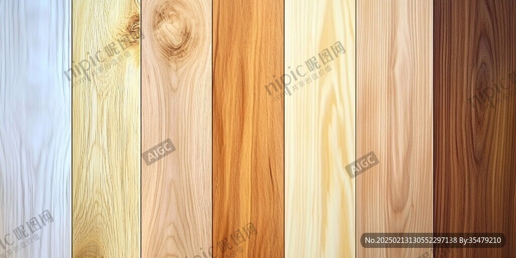 多种颜色木板木材