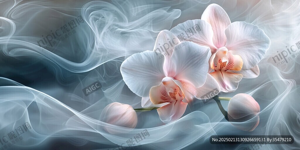 艺术兰花墙纸