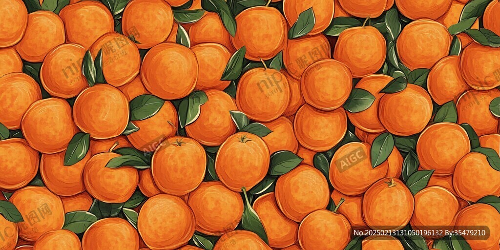 砂糖橘插画设计