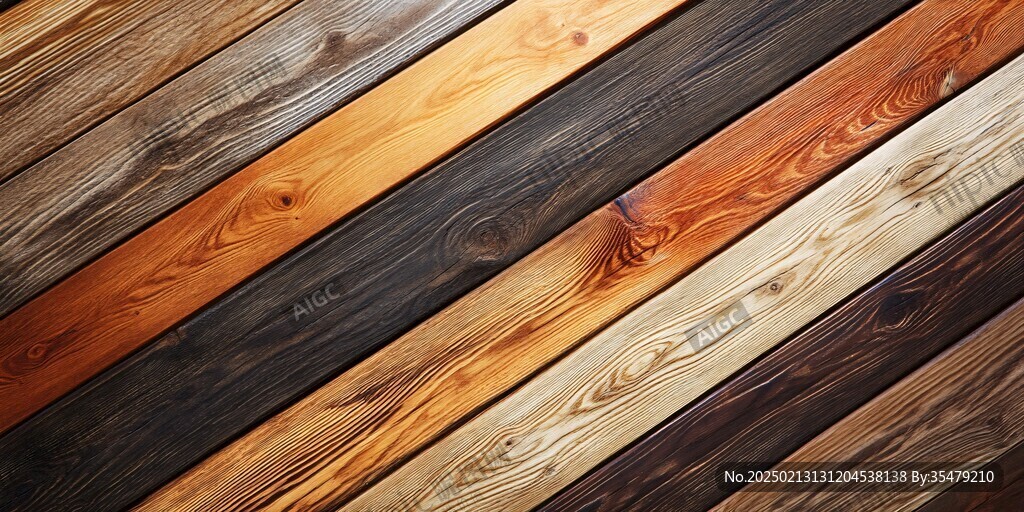 多种颜色木板木材