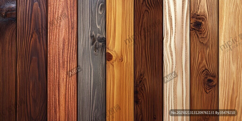 多种颜色木板木材