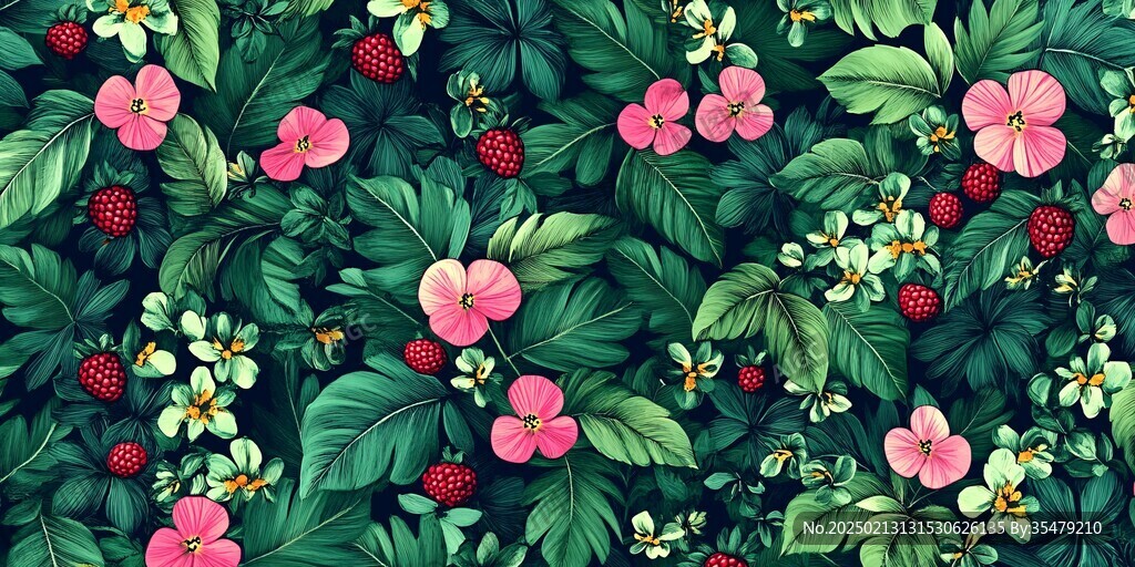 热带植物花卉水果