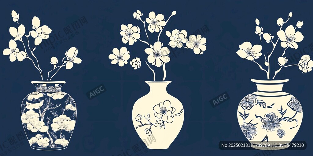 青花瓷插画