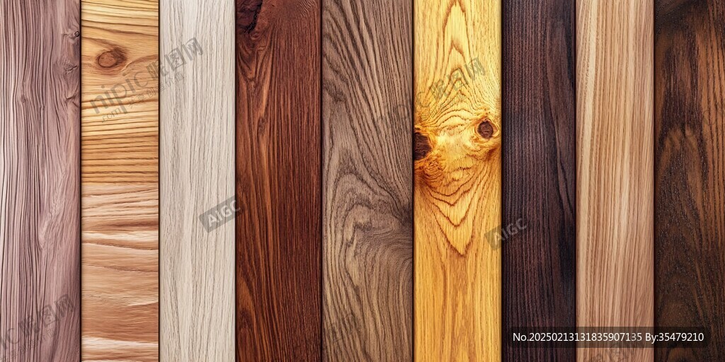 多种颜色木板木材