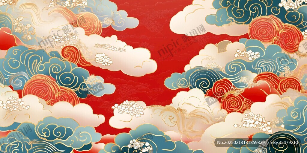 云纹插画