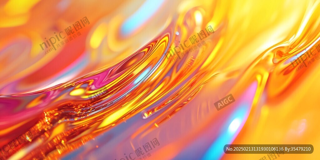 流光意境彩色渲染图案