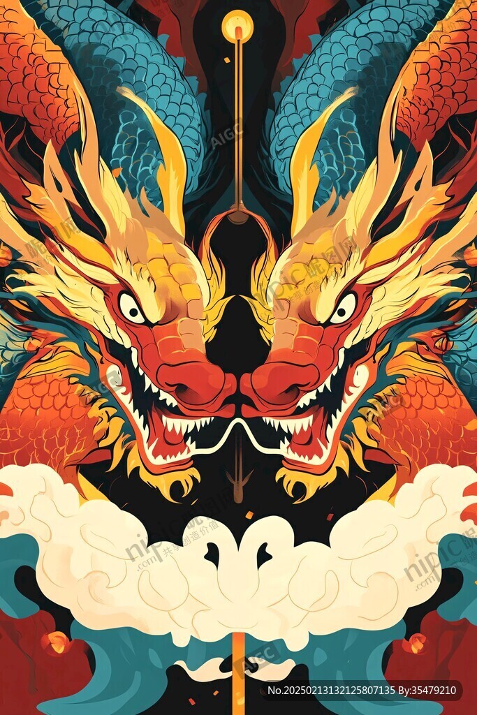 龙年文创插画