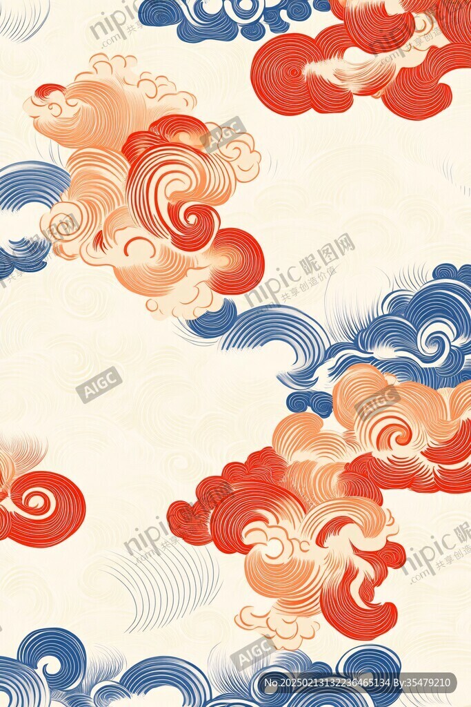 宋代云图高端云纹装饰