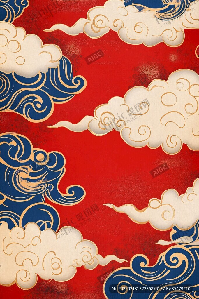 清朝云图高端云纹装饰