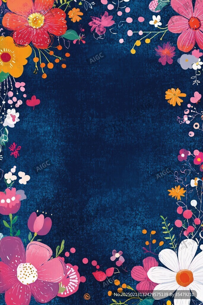 鲜花画板背景