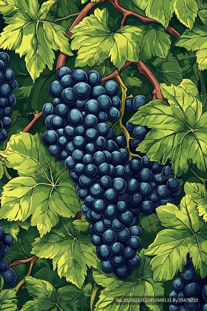 黑加仑葡萄干插画