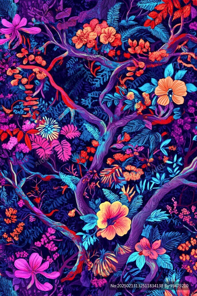 热带雨林插画