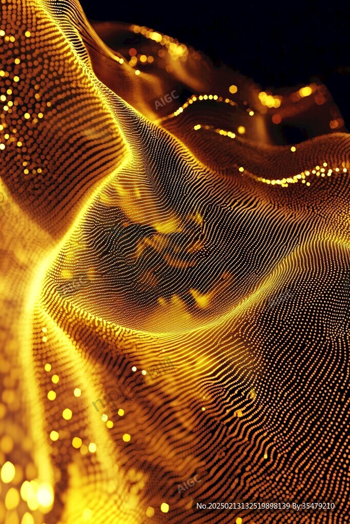 4d金色线条艺术