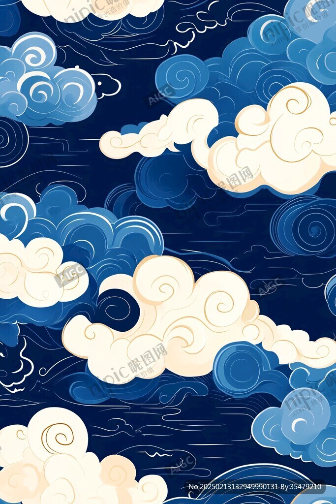 宋代云图高端云纹装饰