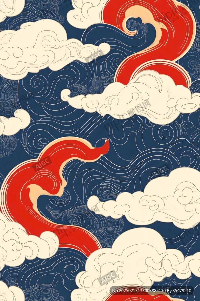 宋代云图高端云纹装饰